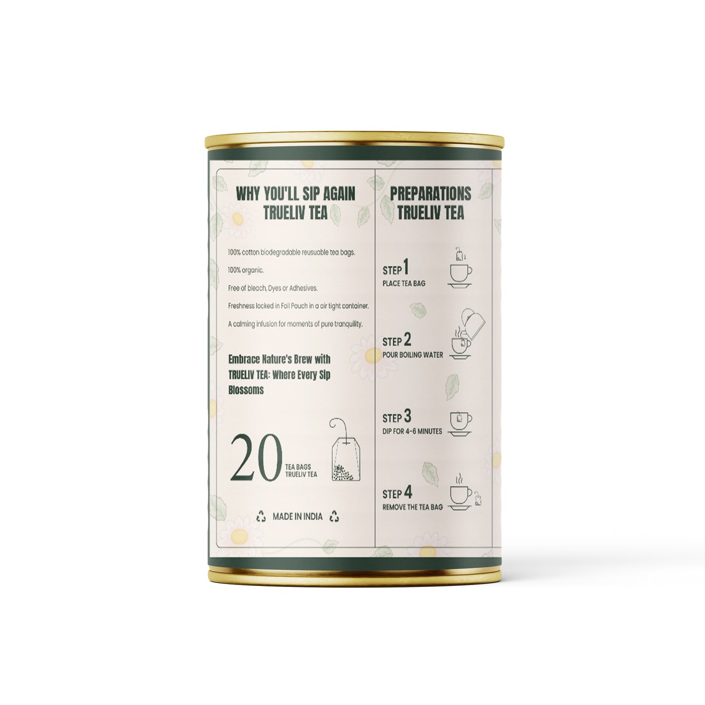 Truliv’s Chamomile Floral Tea