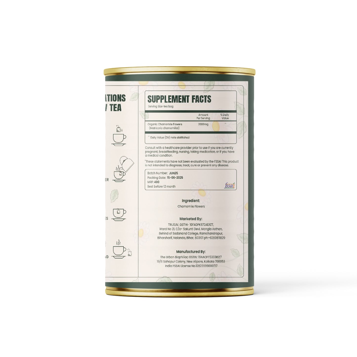 Truliv Chamomile Green Tea