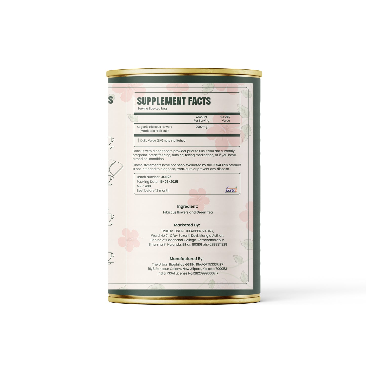 Truliv’s Hibiscus Green Tea