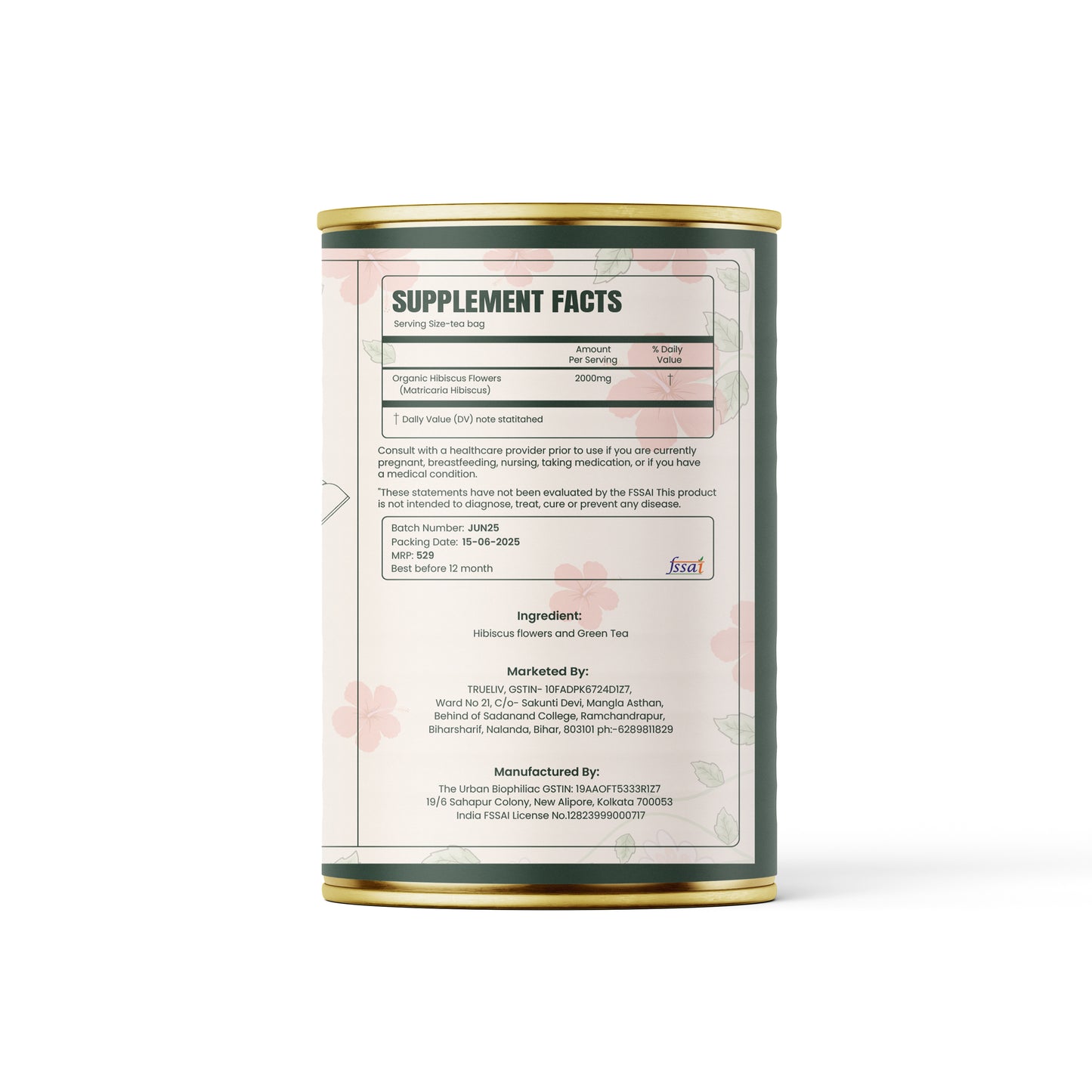 Truliv Hibiscus Floral Tea
