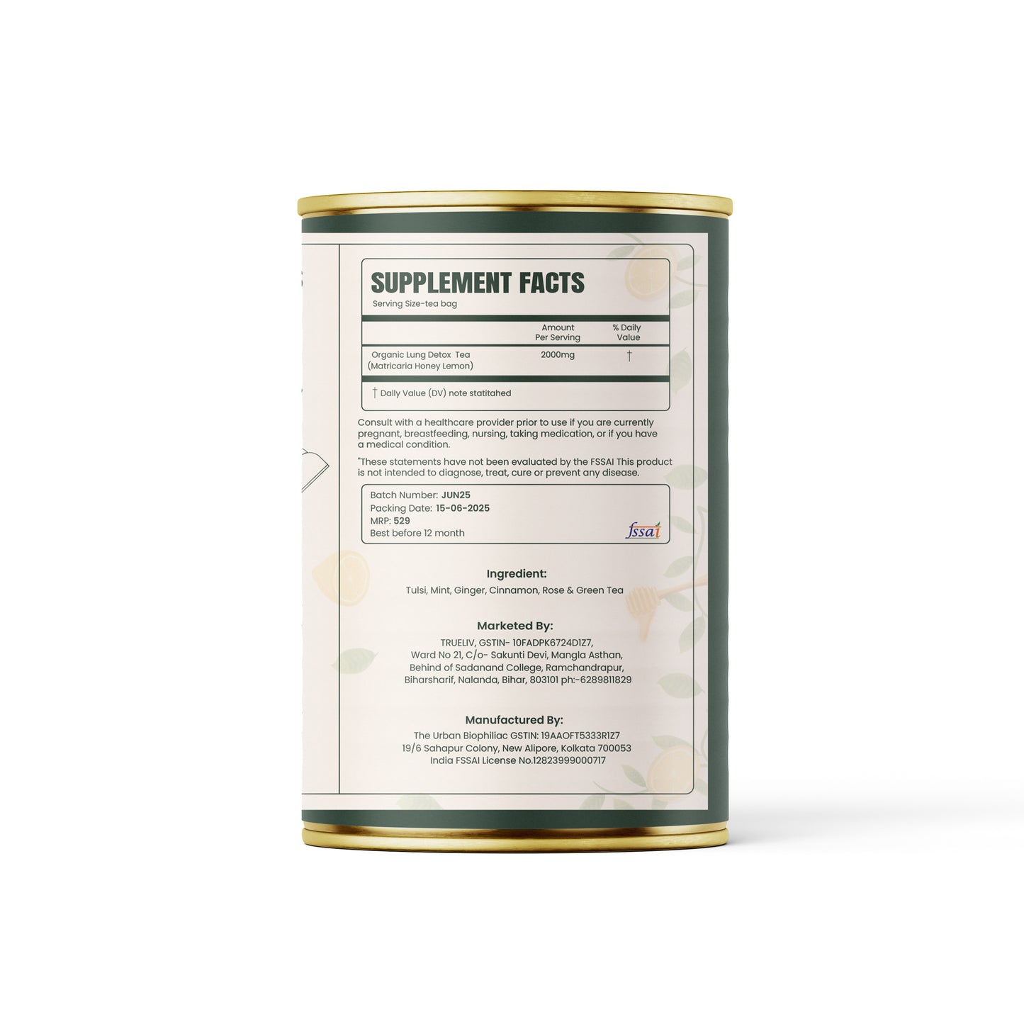 Truliv Lung Detox Green Tea
