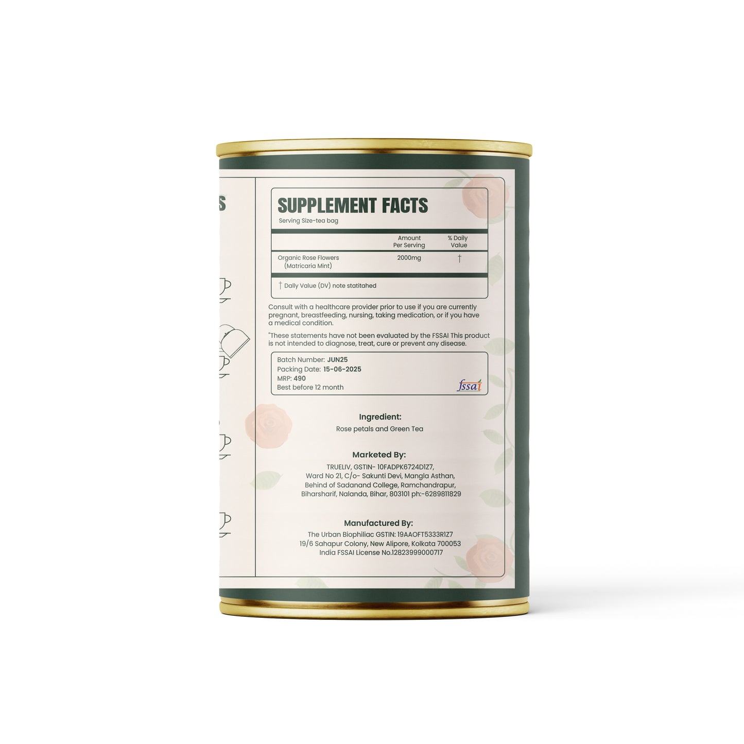 Truliv Rose Green Tea